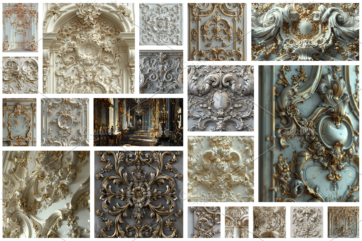 62 Rococo patterns, an Architecture Photo by Handmadefont (Photo 4 of 65)
