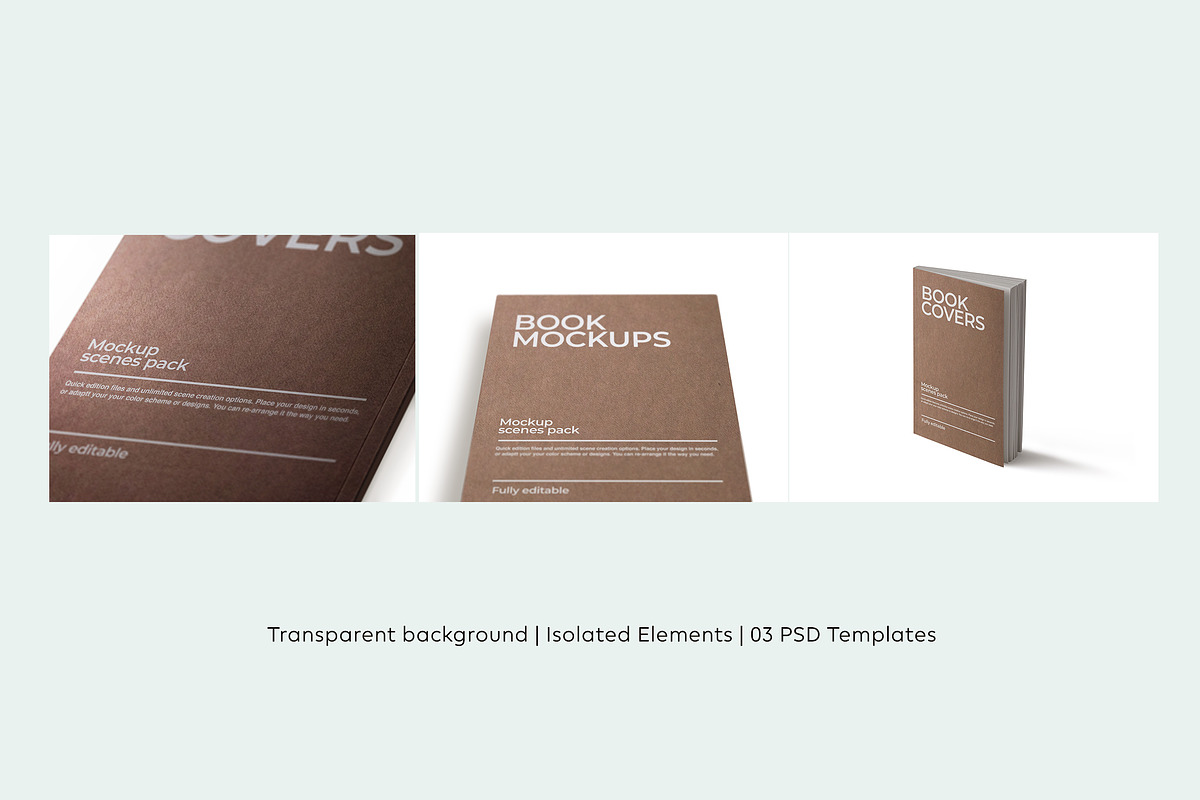 Book Cover Mockups, a Books & Magazine Mockup by Croma Studio (Photo 2 of 8)