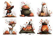 Enchanted Halloween Fall Clipart, a Seasonal Illustration by Daily.Designs (Thumbnail 5 of 5)