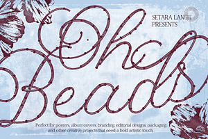 Oh Beads - Beaded Script Font