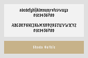 Shodo Gothic, a Blackletter Font by Mirco Zett (Thumbnail 7 of 7)