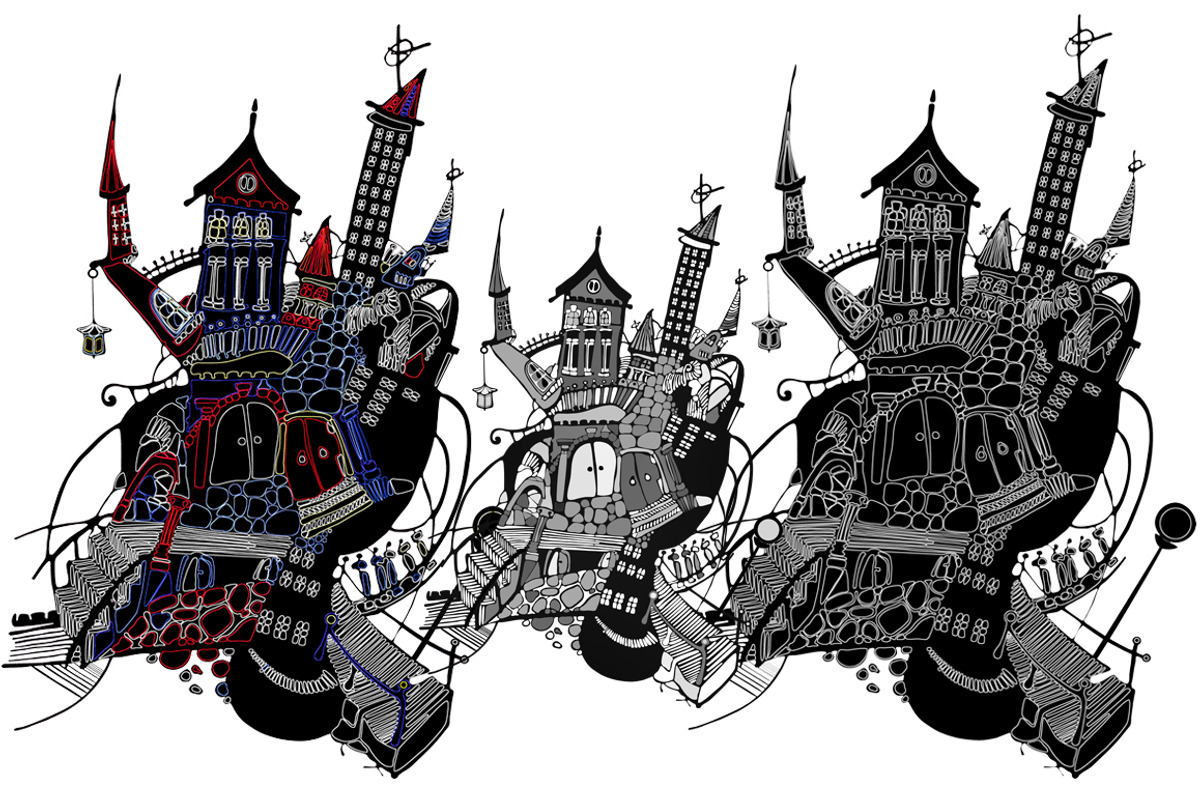 Set of Funny Houses, an Illustration by Anna Art (Photo 4 of 7)
