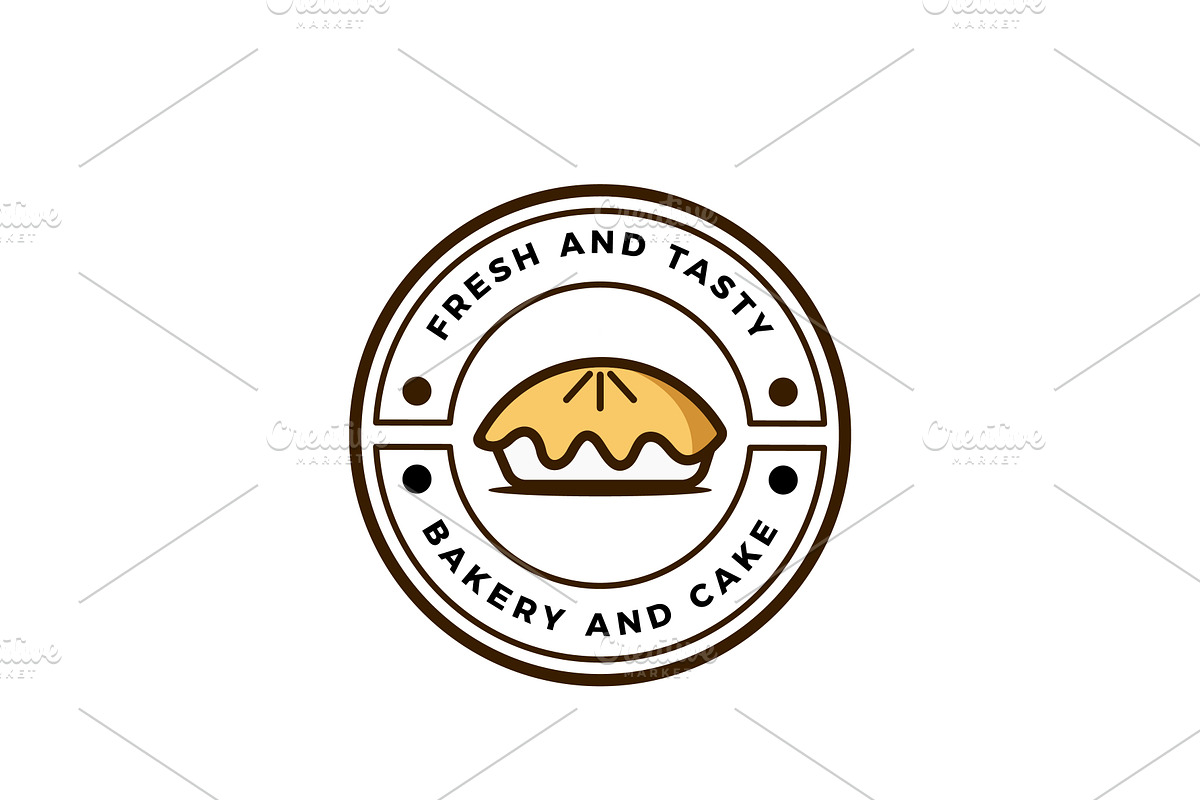 Pie Bakery Shop Logo Design