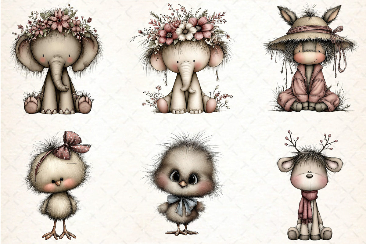 Whimsical Baby Animal Watercolor, an Illustration by DreamCafeArt (Photo 7 of 8)