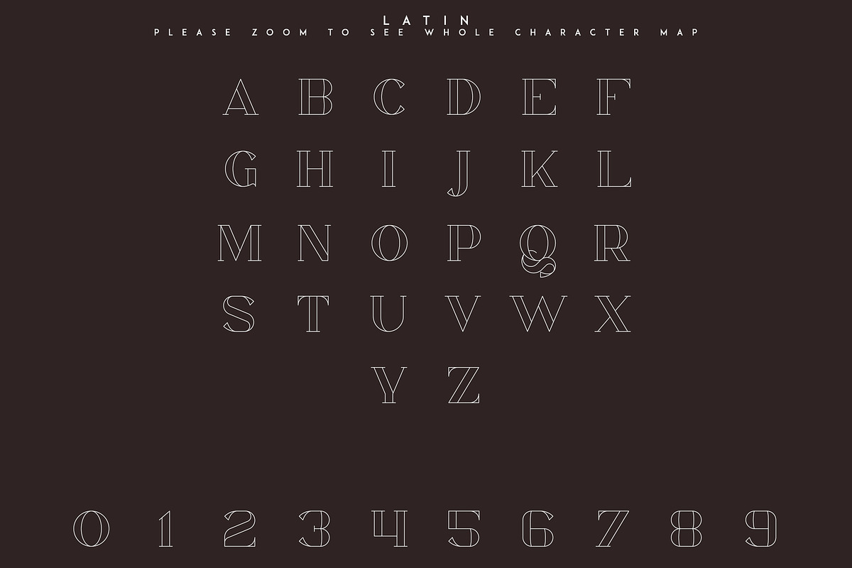 Chalga Outline - Serif Typeface, a Serif Font by VP Fonts (Photo 8 of 10)