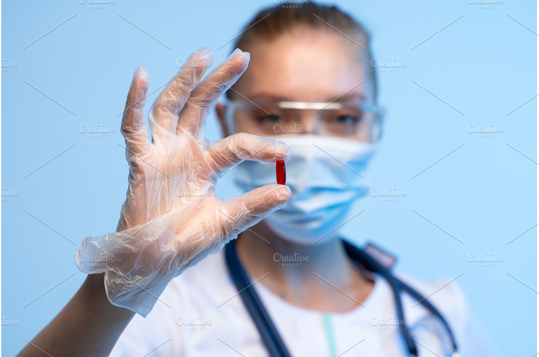 Healthcare professional in mask and, a Health & Medical Photo by volodymyrshtun13795