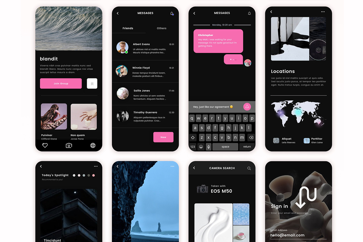 Luna Photo App UI Kit, an UI Kit Template by Aurora. (Photo 7 of 7)