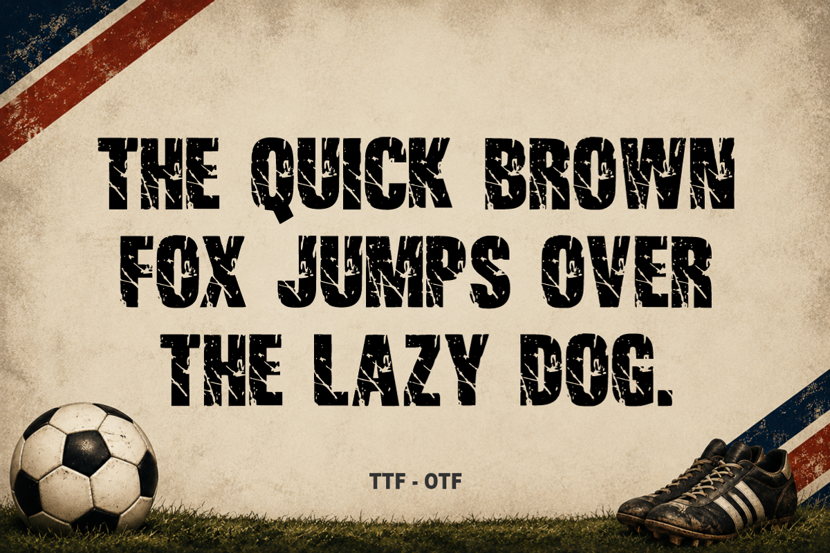 Vintage Football - Retro Sports Font, a Sans Serif Font by KiddoGlyphs Studio (Photo 2 of 3)