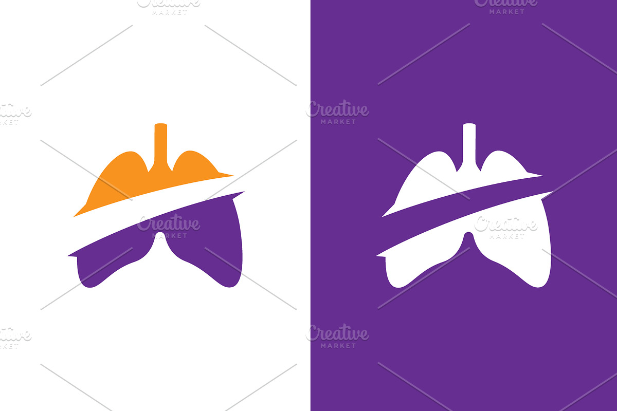 Human lungs design template. Vector, a Healthcare Illustration by GraphiShop