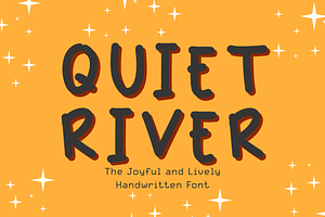 Quiet River Handwritten Font