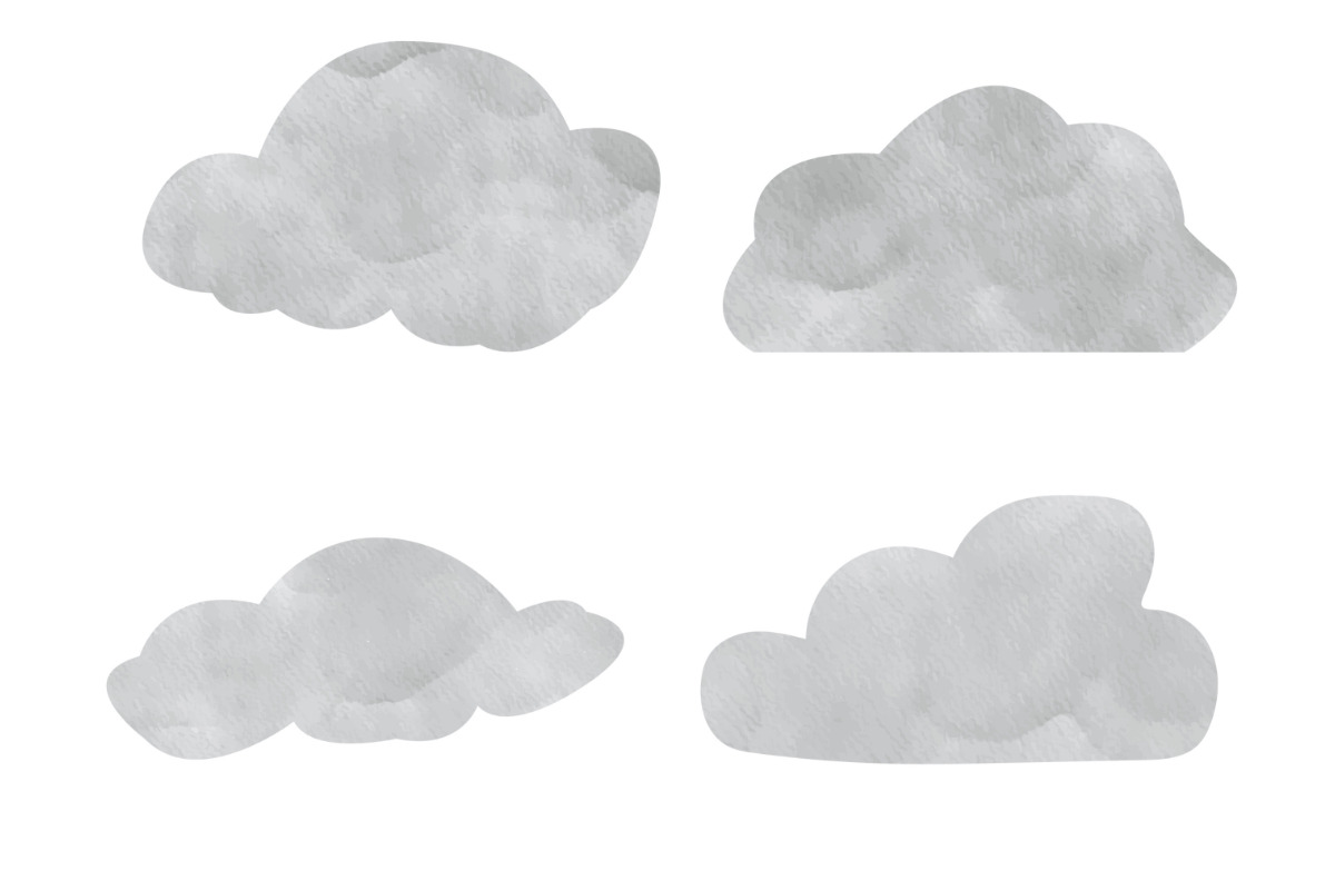 Watercolour Clouds Set 1 Procreate, a Brush Add-On by Disasterology Ink