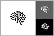 Digital Circuit Brain AI Icon, a Branding & Logo Template by quadrazo (Thumbnail 1 of 2)