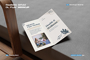 Realistic Bifold DL Mockup, an Advertising Mockup by My Code Std (Thumbnail 1 of 3)