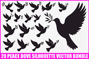 Dove of Peace Vector Set, an Illustration by Designs_River (Thumbnail 1 of 18)
