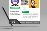 School Admission Flyer Design, a Flyer Template by MightyDesign (Thumbnail 3 of 8)