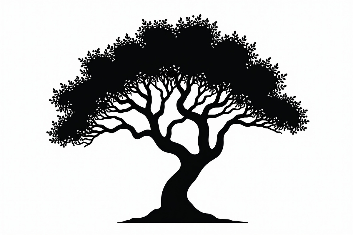 20 Black Tree Silhouettes Bundle, an Illustration by Gaye Art (Photo 11 of 21)