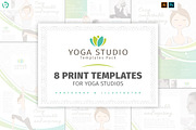 Yoga Studio Templates Pack, a Flyer Template by BrandPacks (Thumbnail 1 of 14)