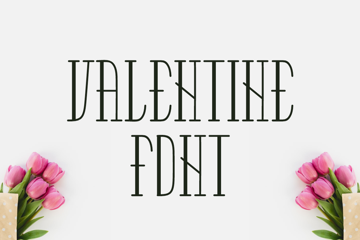 With Valentine Font, a Serif Font by QR Design Studio (Photo 2 of 7)