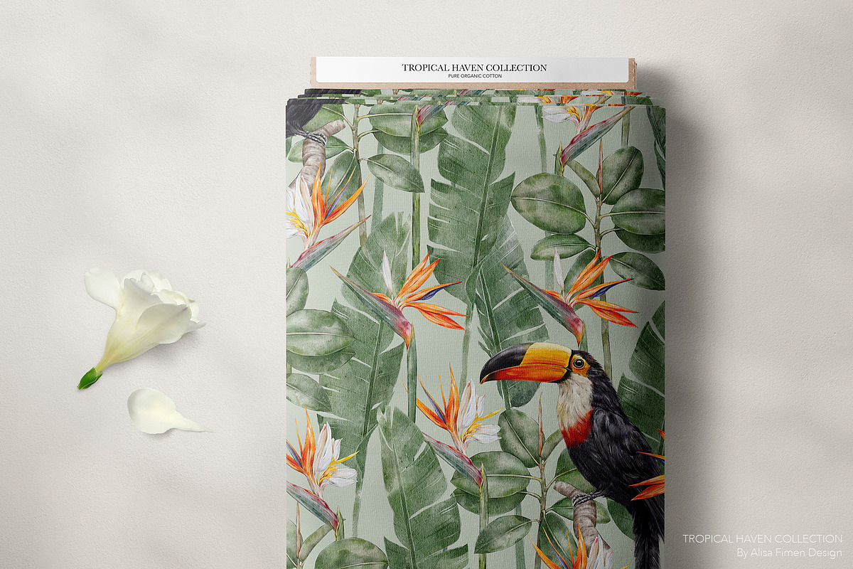 Tropical Haven I Premium Collection, a Pattern Graphic by Alisa Fimen Design (Photo 6 of 11)
