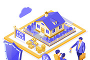 Sale Purchase Mortgage Real Estate, a Finance Illustration by TAlex (Thumbnail 6 of 6)