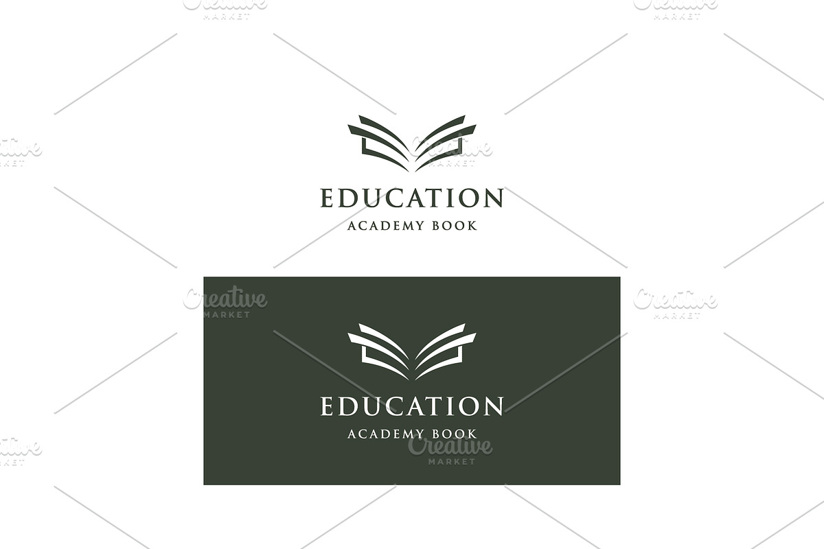 Creative educational book logo desig, a Branding & Logo Template by LOGOCREATIVE
