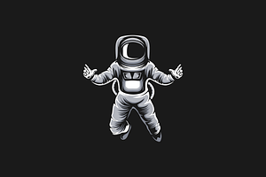 Vector Astronaut Logo Design