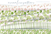 Lime! Watercolor clip art & patterns, a Food Illustration by Shabbypie (Thumbnail 4 of 4)