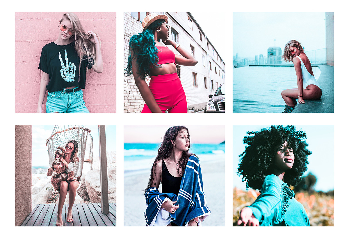 Teal Instagram Blogger Presets, a Preset Add-On by Design Aesthetic (Photo 2 of 6)