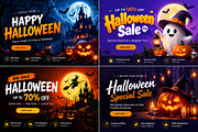 Halloween Animated HTML Banners, a HTML Template by Themeplaza (Thumbnail 1 of 4)
