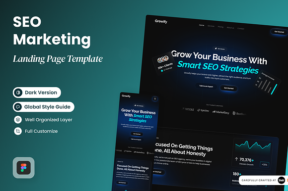 Growify - SEO Marketing Landing Page preview 5