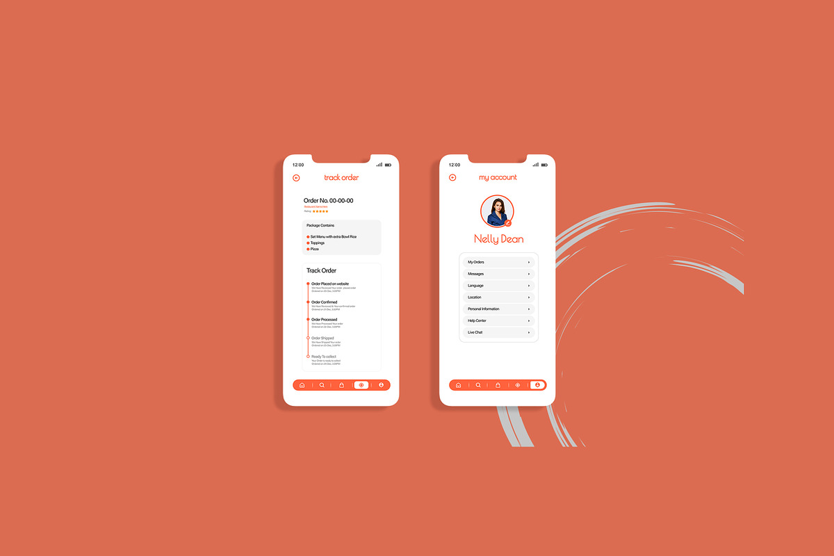 Responsive Food App UI Layout, an UI Kit Template by CreativeShaper (Photo 4 of 4)