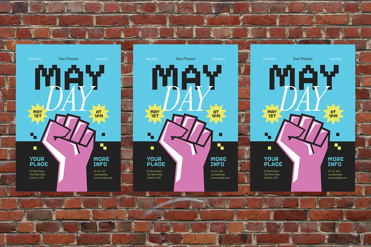May Day Flyer Set, a Flyer Template by Aiyari Graphic (Photo 3 of 3)