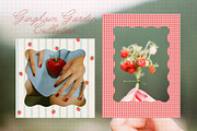Gingham Garden Print Papers & Frames, a Background Graphic by Lidberia (Thumbnail 3 of 12)