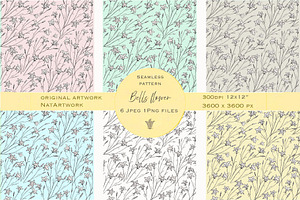 Seamless floral pattern 6 Jpeg 1Png