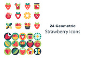 Modern Strawberry Mosaic Design Set, a Pattern Graphic by Lettering_Logo (Thumbnail 5 of 6)
