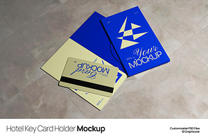 Hotel Key Card Holder Mockup, a Product Mockup by graphicook