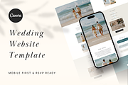 Seafoam Green Wedding Website Canva, a Landing Page Template by batang (Thumbnail 1 of 4)