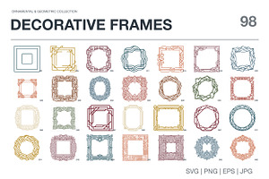 98 Decorative Ornamental Frames