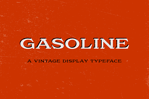 Gasoline, a Serif Font by Studio One Four