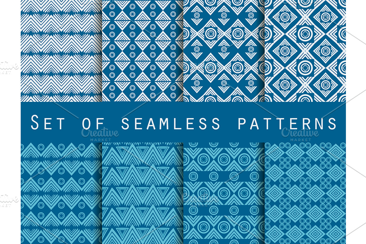 Set of seamless ethnic patterns, a Pattern Graphic by Andy Vinnikov (Photo 2 of 2)