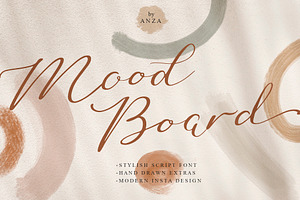 Mood Board Script Font