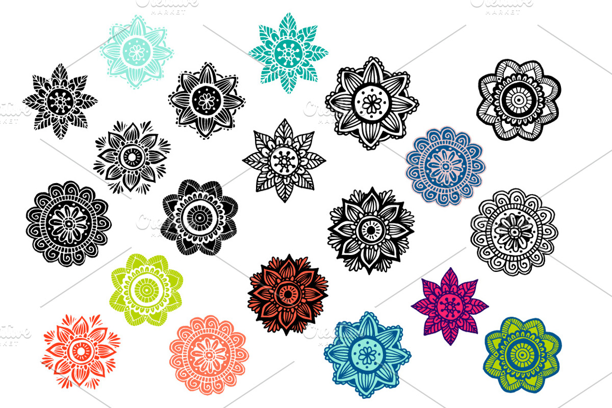 -50%BUNDLE mandala handdrawn design, an Illustration by Lytvynenko Anna (Photo 2 of 10)