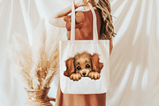 Breeds of Peeking Dogs New Clipart, a Seasonal Illustration by Designworld (Thumbnail 9 of 10)