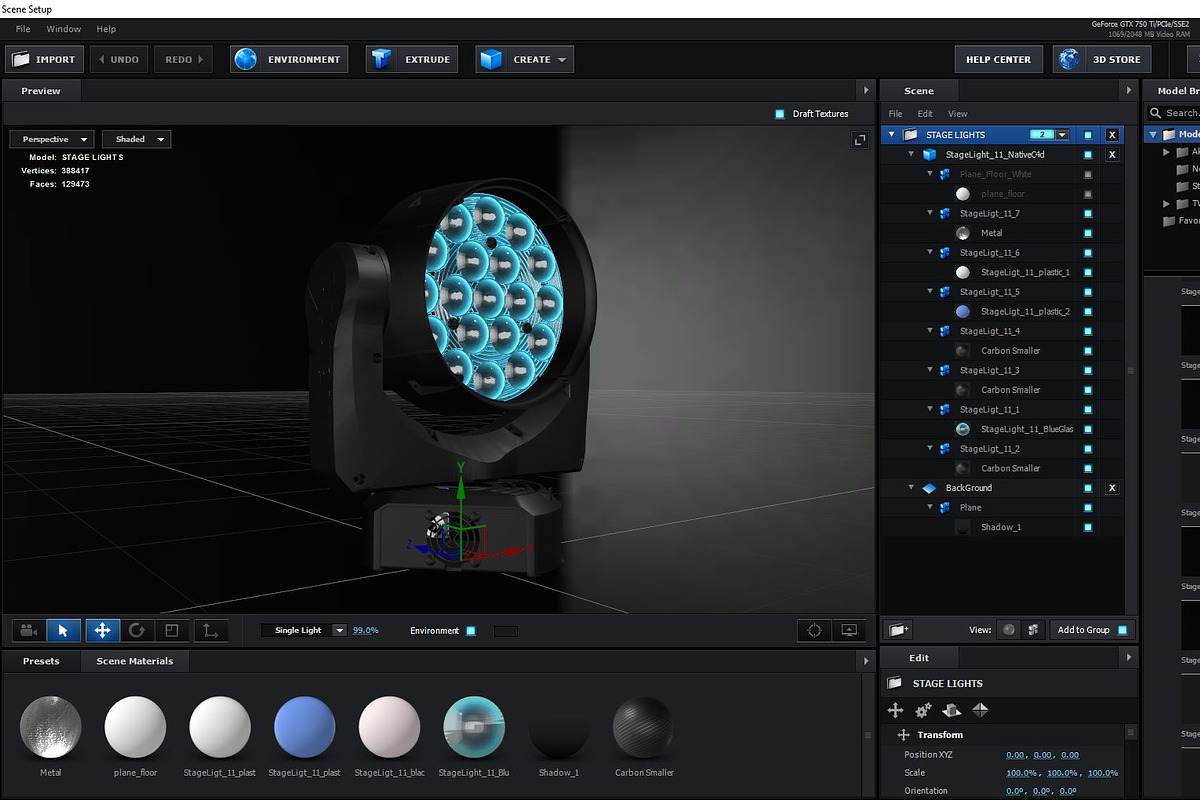 Stage Light 11, a Furniture 3D Model by akerStudio (Photo 15 of 16)