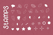 Bits + Bobs - Procreate Brushes, a Brush Add-On by PrettyLittlePigs (Thumbnail 7 of 10)
