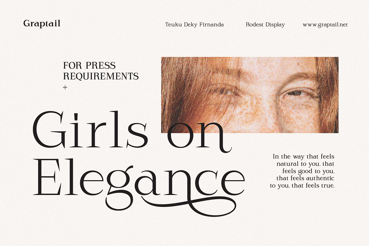 Rodest - Font Family, a Serif Font by Graptail (Photo 2 of 13)