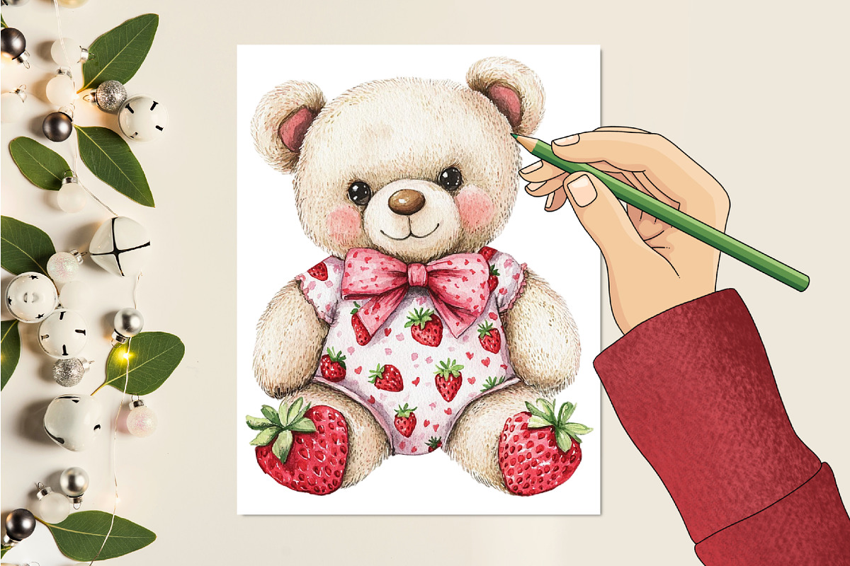 Berry Birthday Clipart, a Seasonal Illustration by CitraGraphics (Photo 2 of 6)