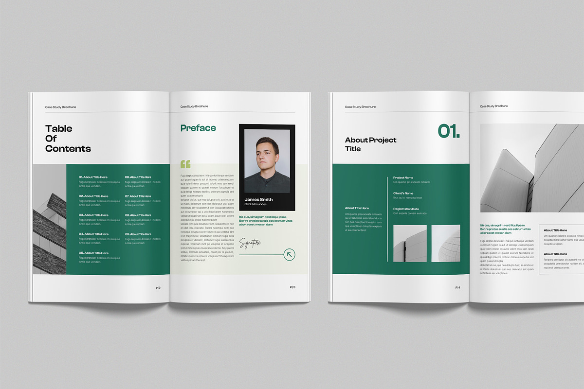 Case Study Template, Canva Brochure, a Brochure Template by NorthPeak (Photo 3 of 8)