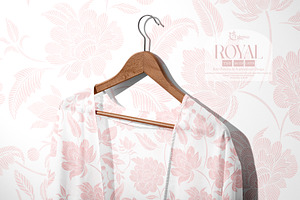 ROYAL Seamless Lined Botanical Print, a Pattern Graphic by Fabrivo