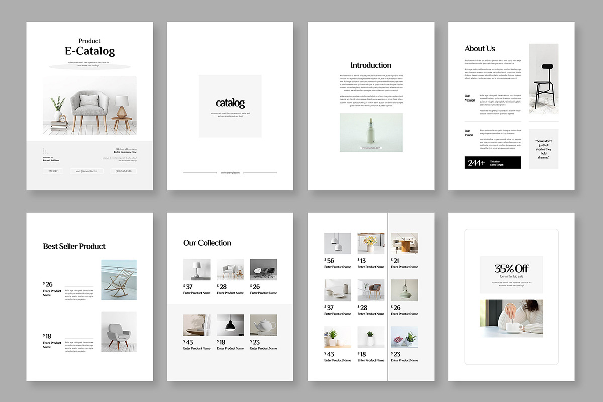 Ebook Product Catalog Template, an UI Kit Template by ContestDesign (Photo 2 of 3)